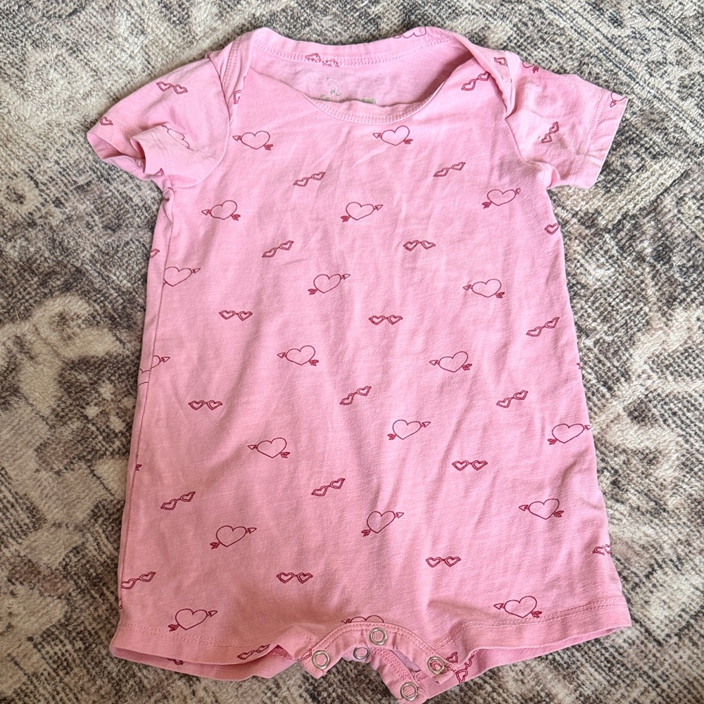 Kate Quinn Pink Heart Bodysuit